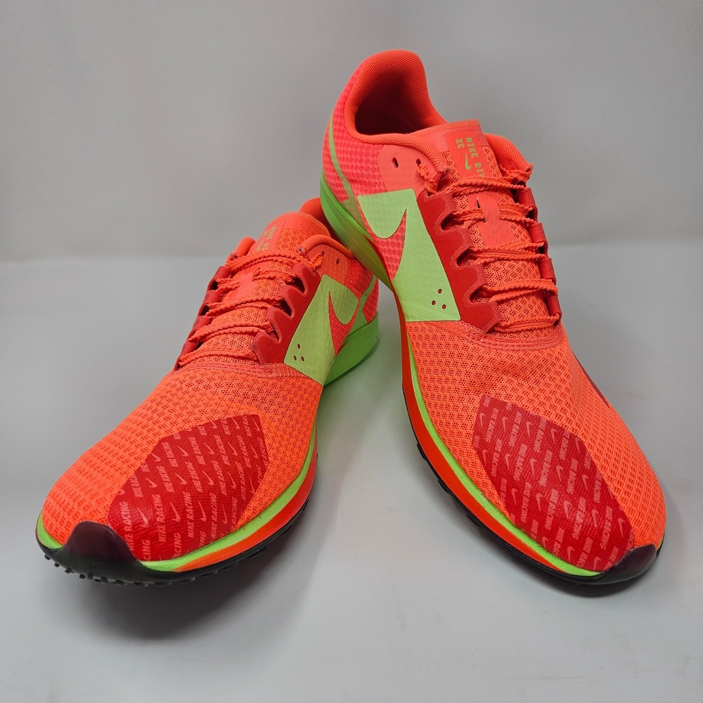 Nike Zoom Rival XC 6 Mens 13 Hyper Orange Lime Green Running Shoes New w/o Box